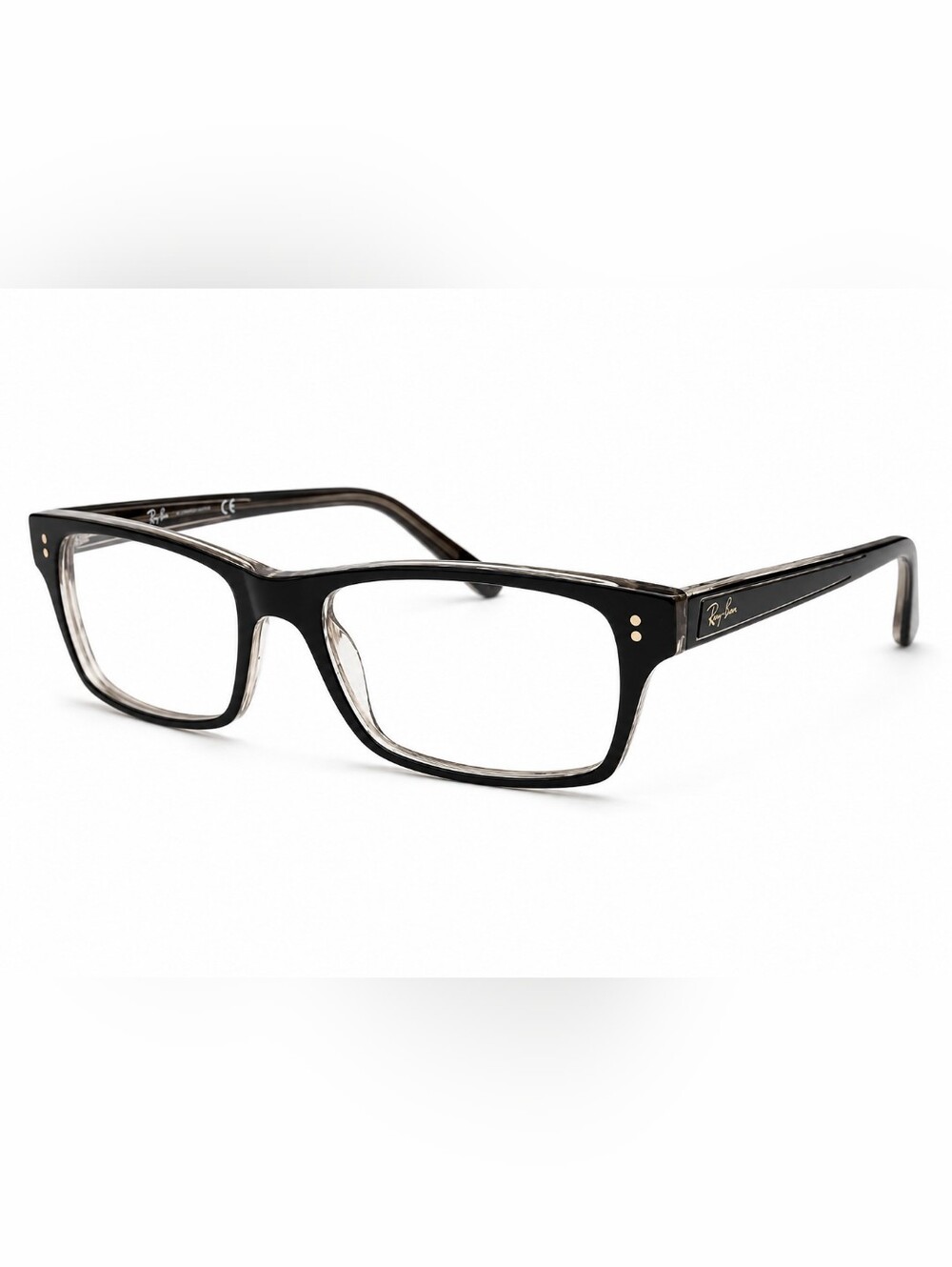 Ray-Ban Black and Gold Eye Glasses